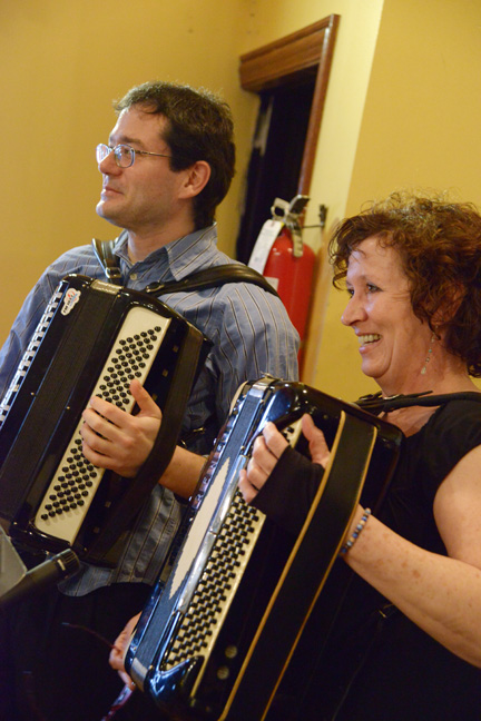 ChickenFat Klezmer Orchestra playing at The Atlantic, March 2013