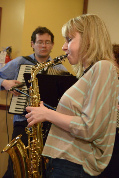 ChickenFat Klezmer Orchestra, playing at The Atlantic, March 2013