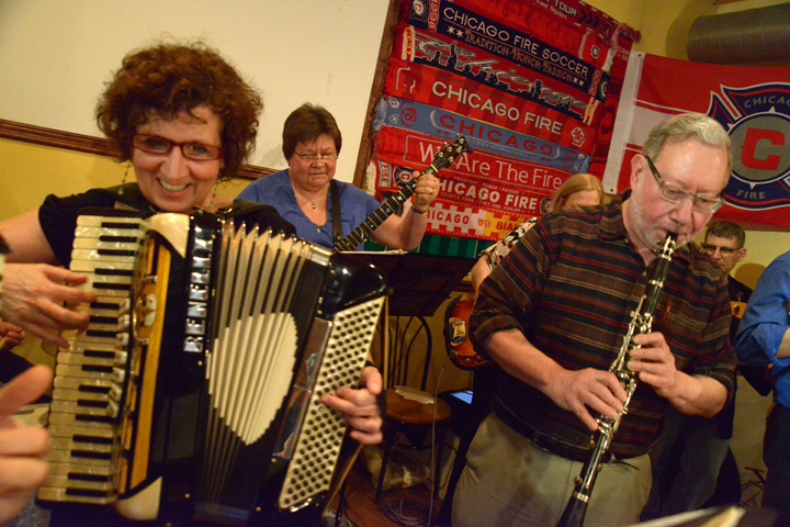 ChickenFat Klezmer Orchestra playing at The Atlantic, March 2013